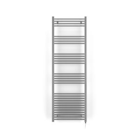 Terma Leo Electric Chrome effect Towel warmer (W)600mm x (H)1800mm