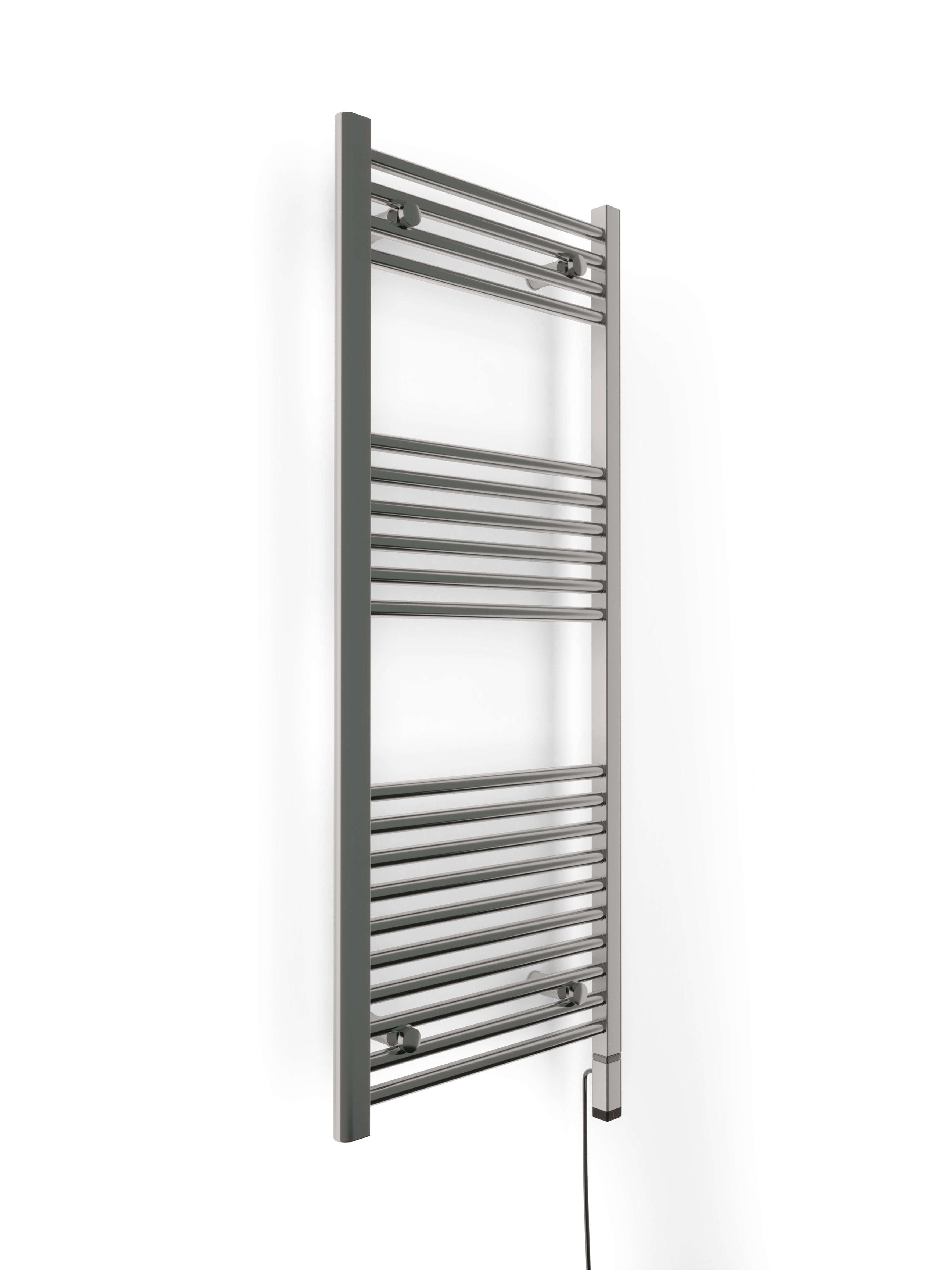 Terma Leo Electric Mirror effect Flat Towel warmer (W)500mm x (H)1200mm |  DIY at Bu0026Q
