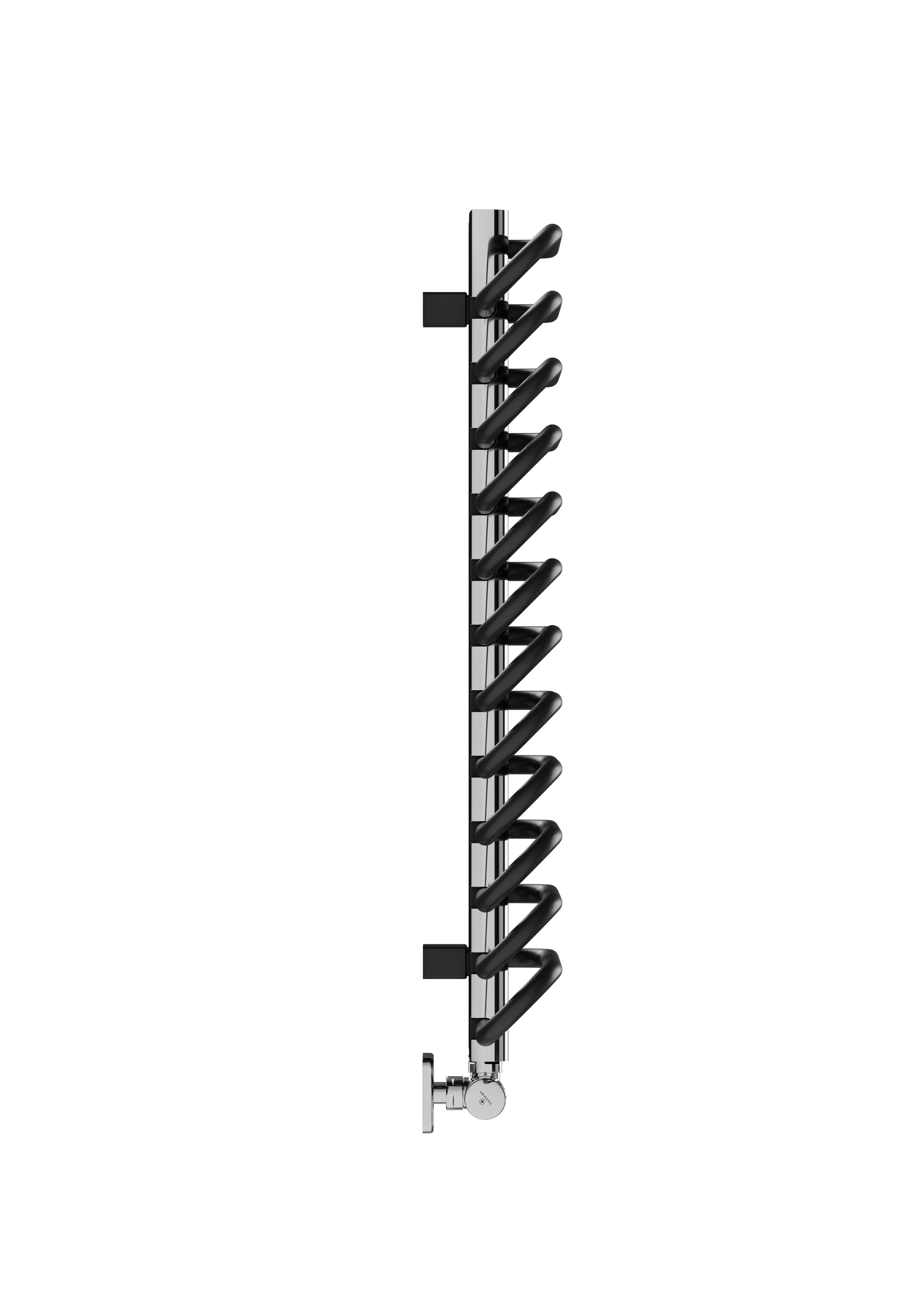 Terma Michelle Black Towel warmer (W)400mm x (H)780mm
