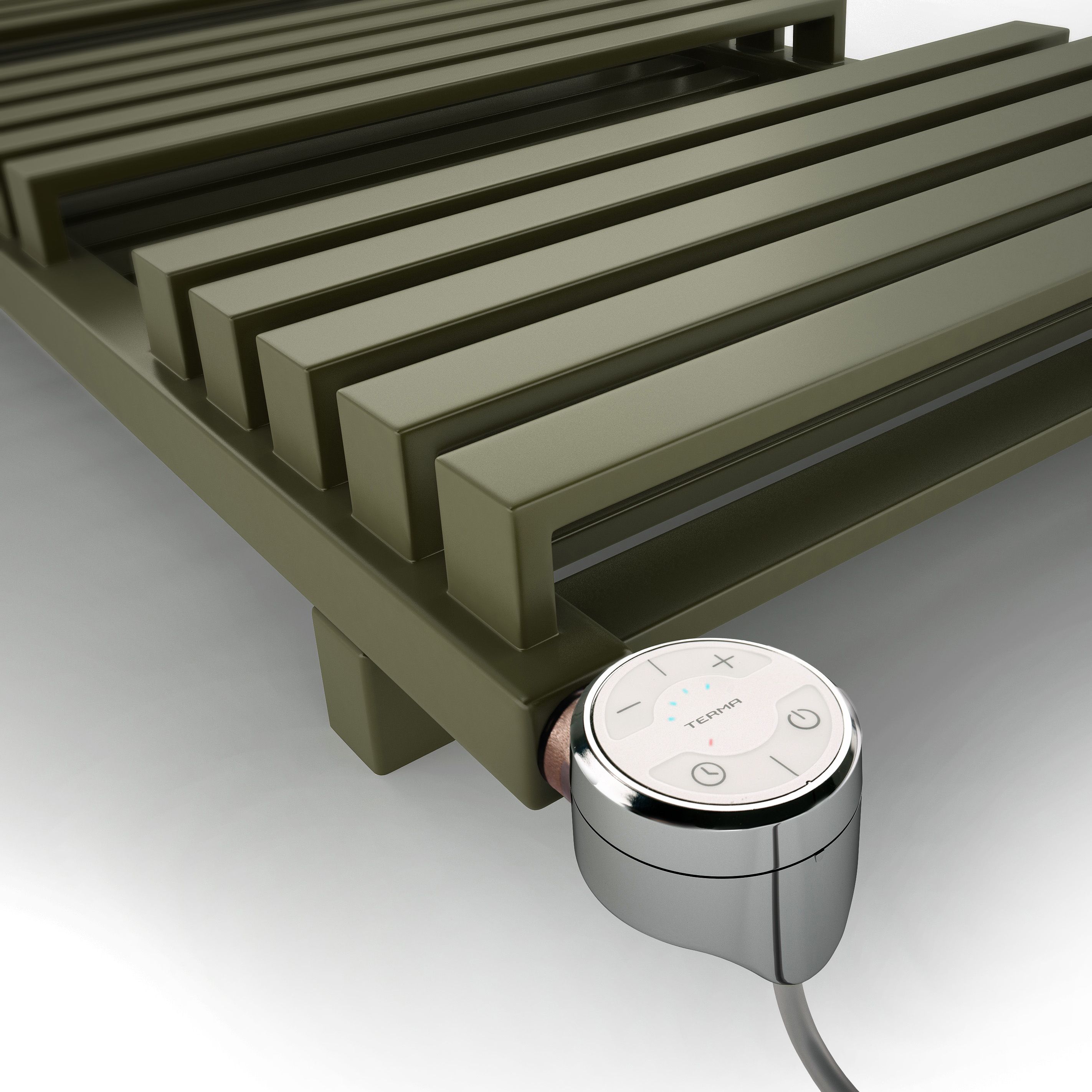 Terma MOA Chrome effect 1000W Thermostatic Heating element, ½" BSP 2"
