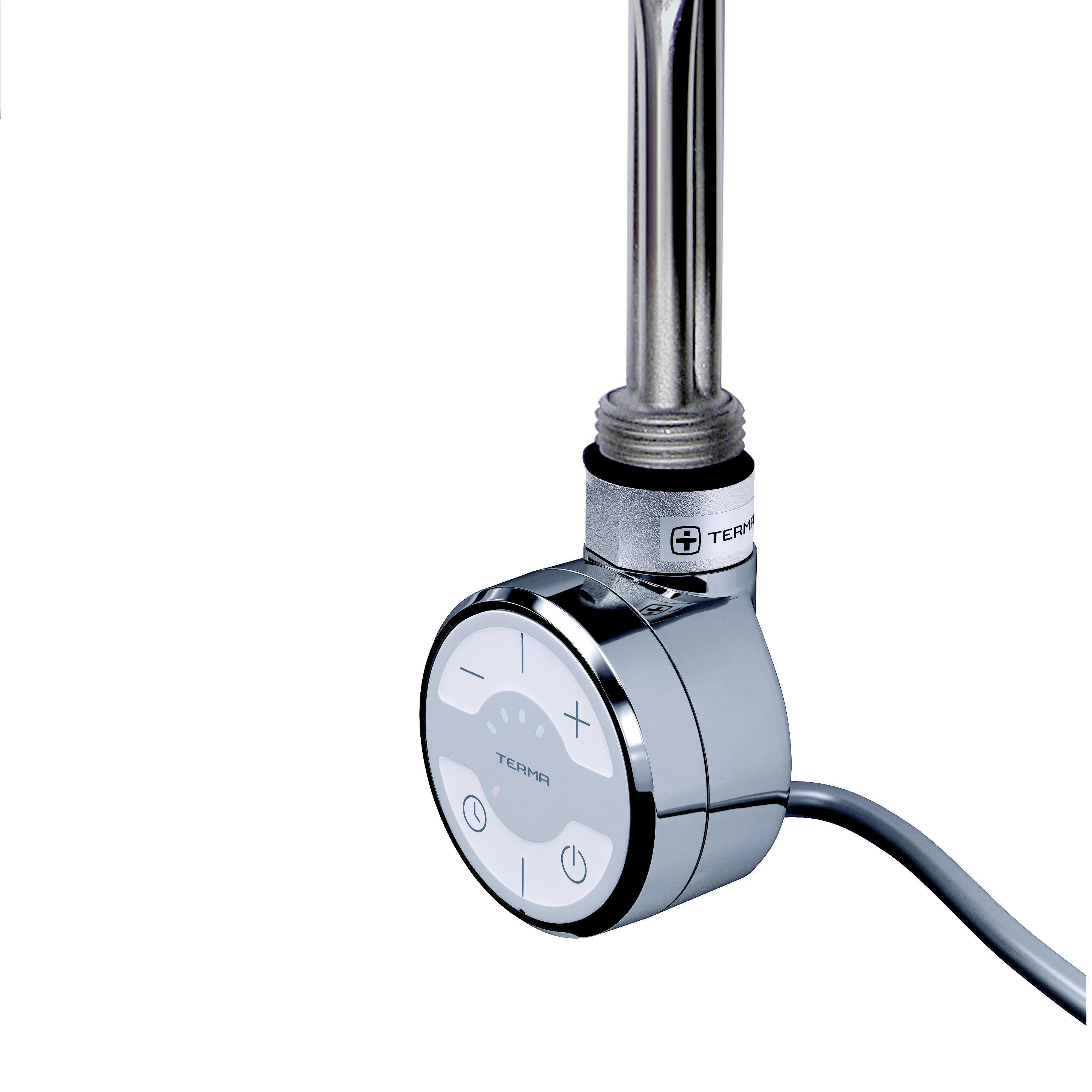 Terma MOA Chrome effect 1000W Thermostatic Heating element, ½" BSP 2"