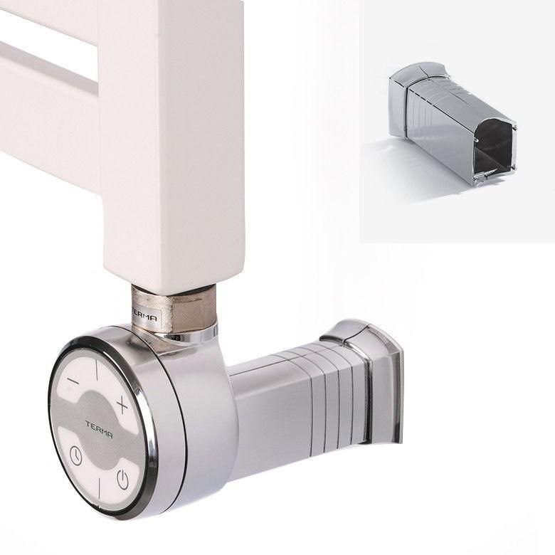 Terma MOA Chrome effect 1000W Thermostatic Heating element, ½" BSP 2"