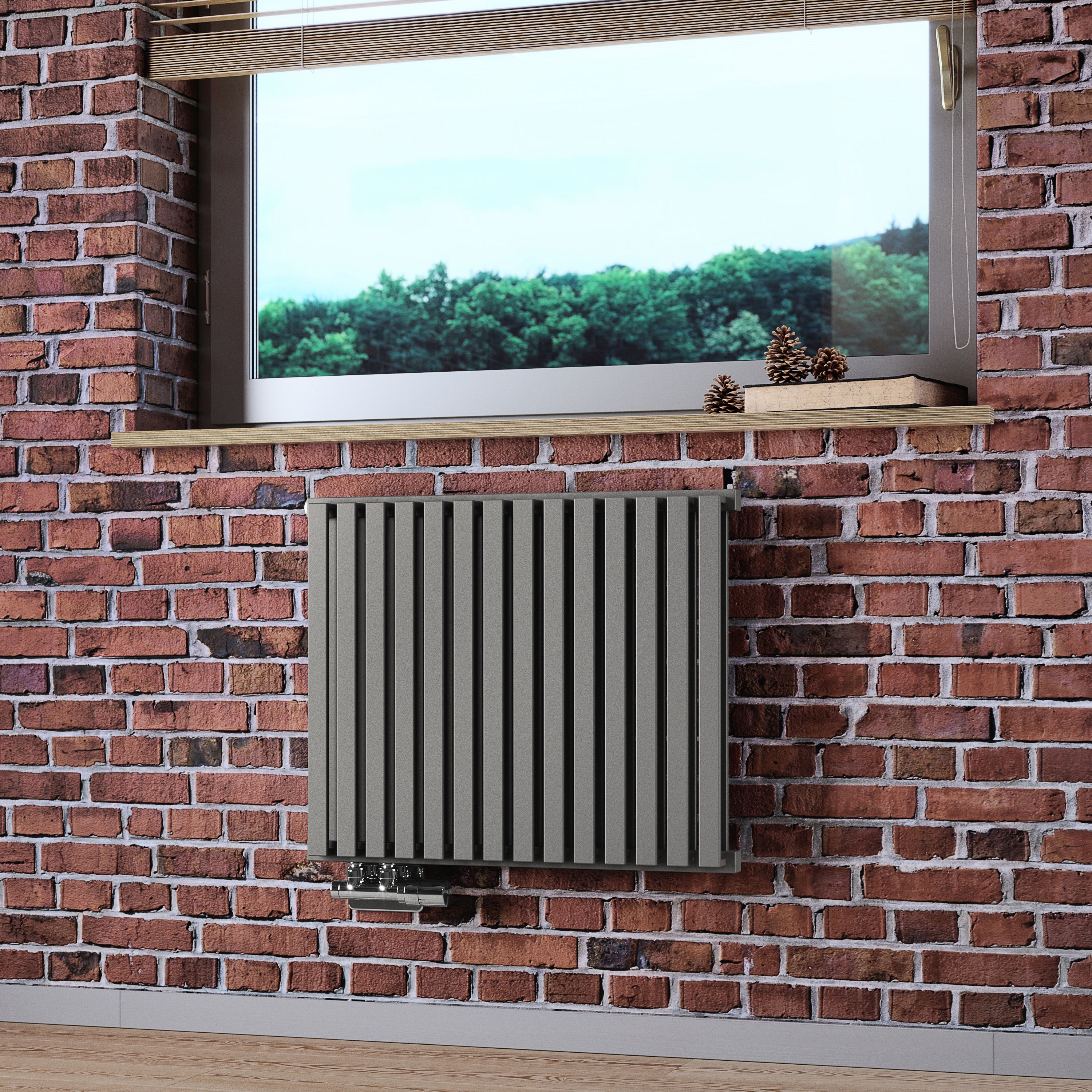 Terma Nemo WGNEM053064 KMSTYL Metallic stone Hydronic Horizontal ...