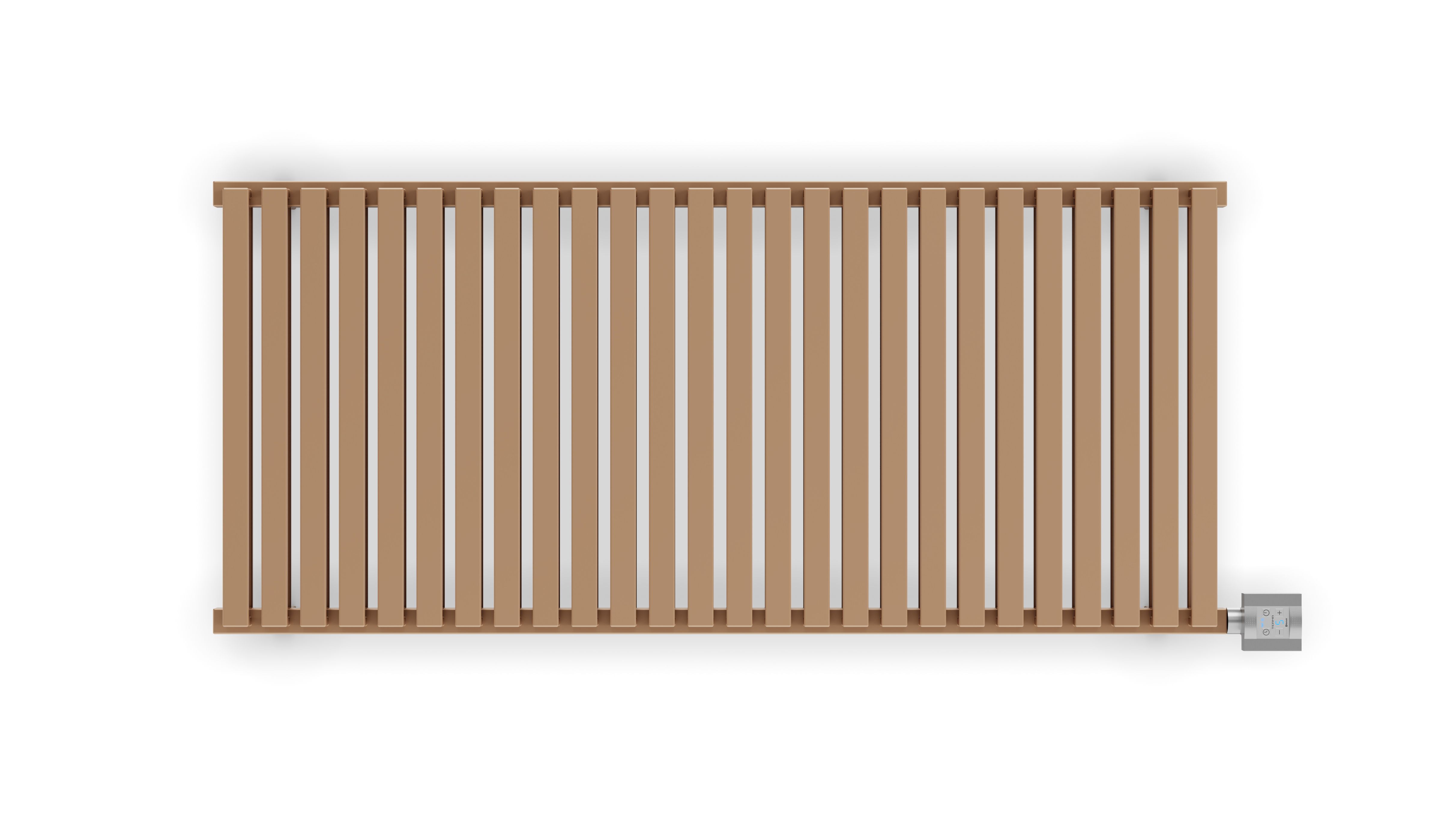 Terma Nemo WLNEM053118 SBCOE7TS1D Bright copper Electric Horizontal Designer Radiator, (W)1185mm x (H)530mm