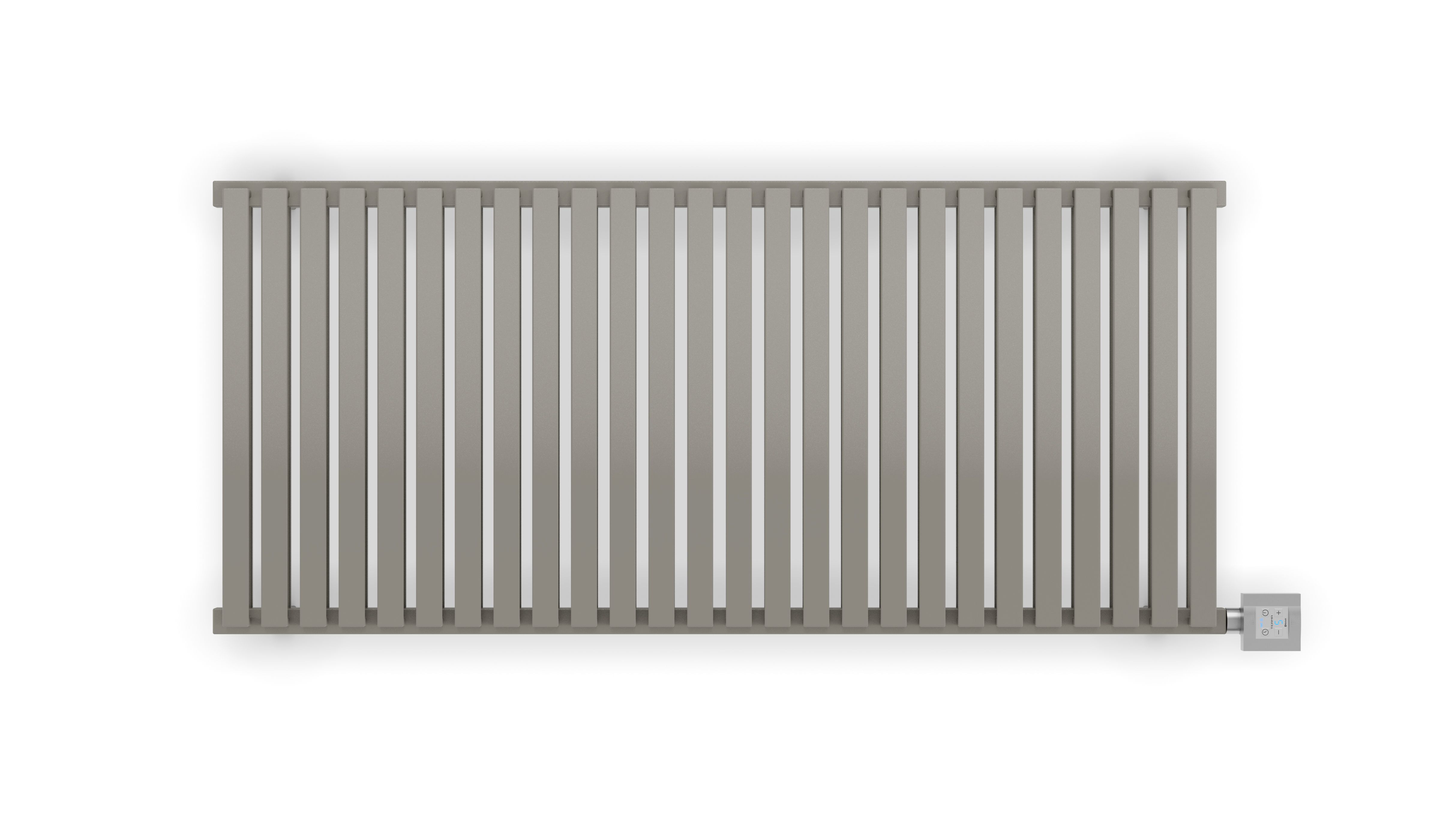 Terma Nemo WLNEM053118 SMSTE7TS1D Metallic stone Electric Horizontal Designer Radiator, (W)1185mm x (H)530mm