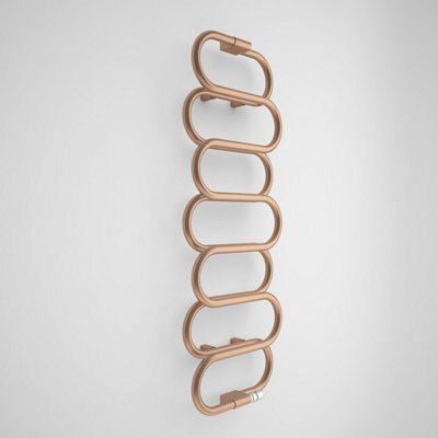 Terma Ouse Galvanic old copper 391W Towel warmer (W)500mm x (H)1437mm