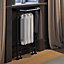 Terma Plain White Flat Towel warmer (W)490mm x (H)900mm