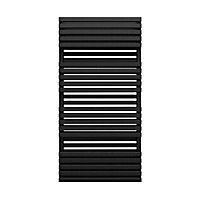 Terma Quadrus 1113W Metallic black Towel warmer (H)1185mm (W)600mm