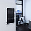Terma Quadrus 531W Metallic black Towel warmer (H)870mm (W)450mm