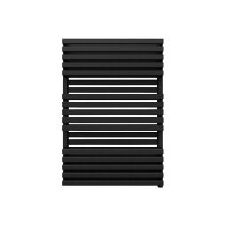 Terma Quadrus 800W Electric Metallic black Towel warmer (H)870mm (W)600mm