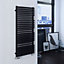 Terma Quadrus 835W Electric Metallic black Towel warmer (H)1185mm (W)450mm