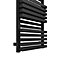 Terma Quadrus 835W Electric Metallic black Towel warmer (H)1185mm (W)450mm
