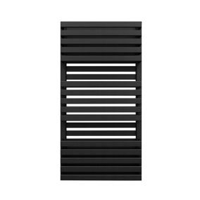 Terma Quadrus Bold Black Metallic black Towel warmer (W)450mm x (H)870mm