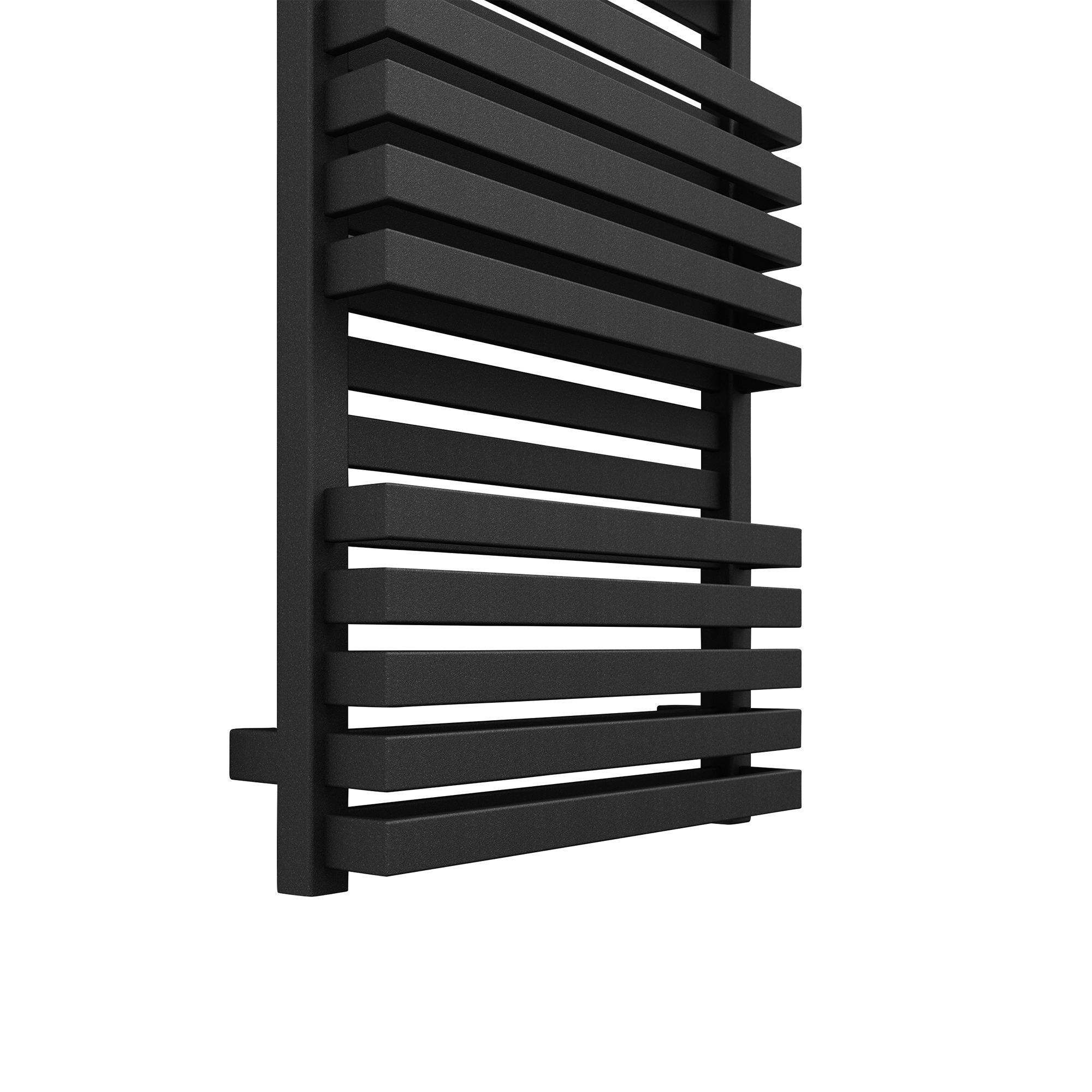 Terma Quadrus Bold Metallic black Towel warmer (W)450mm x (H)1185mm