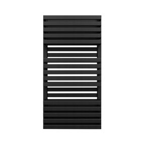 Terma Quadrus Bold Metallic black Towel warmer (W)450mm x (H)870mm
