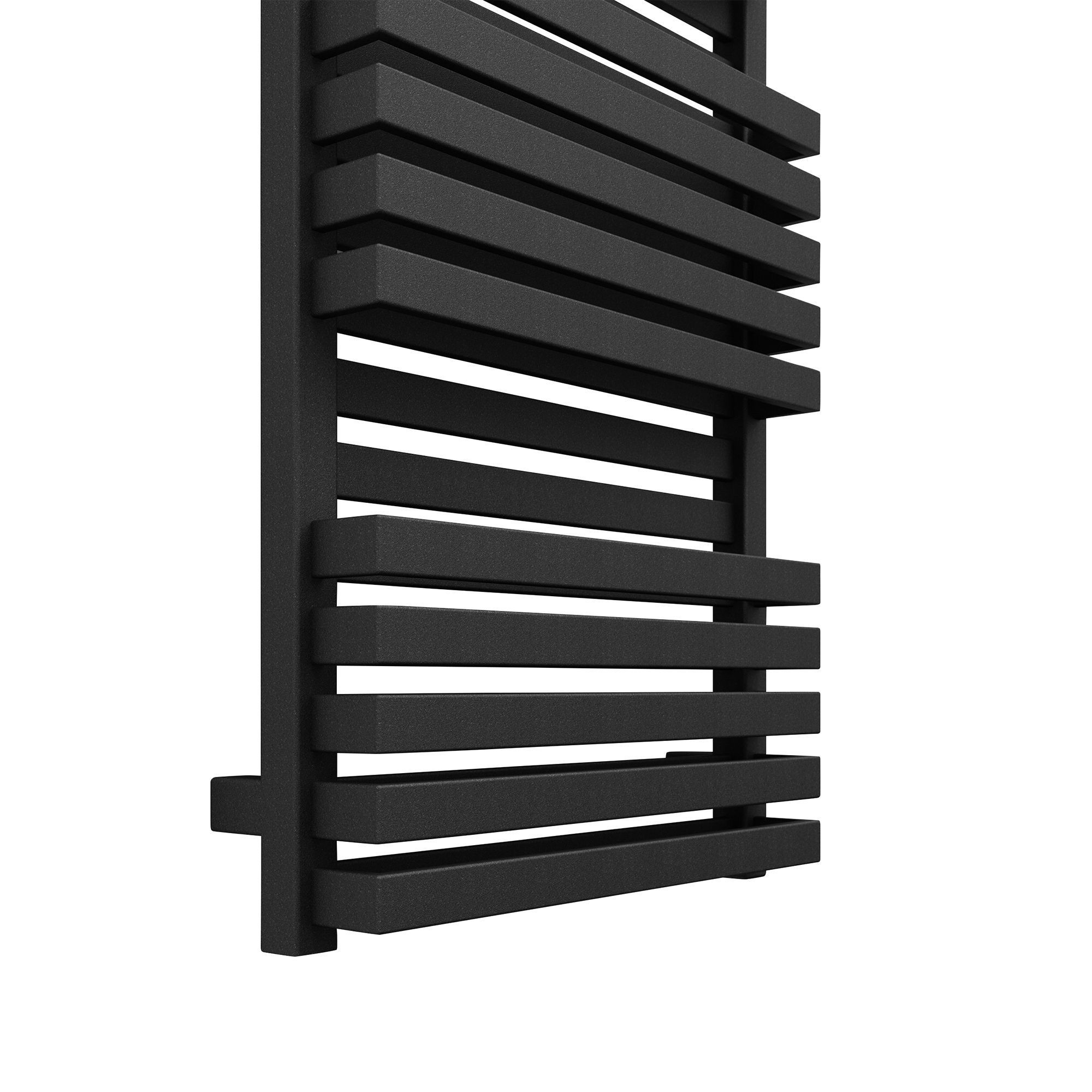 Terma Quadrus Bold Metallic black Towel warmer (W)450mm x (H)870mm