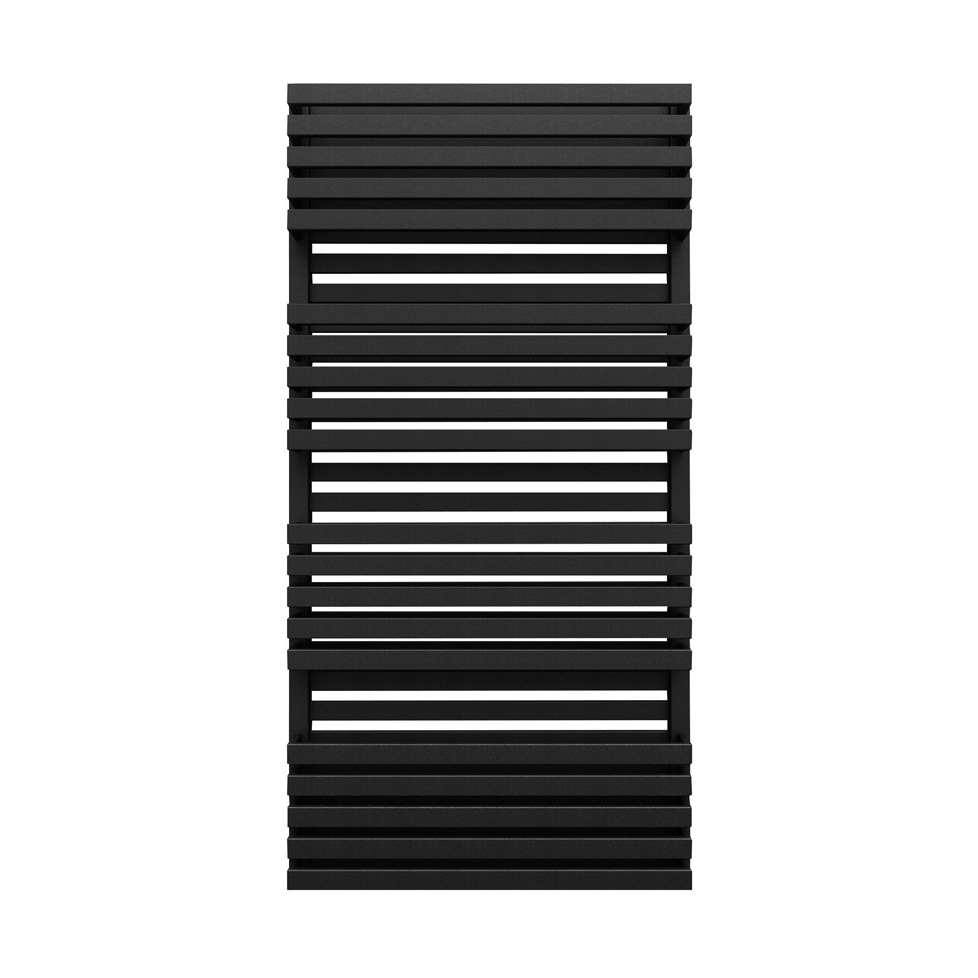 Terma Quadrus Bold Metallic black Towel warmer (W)600mm x (H)1185mm