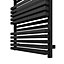 Terma Quadrus Electric Metallic black Towel warmer (W)450mm x (H)1185mm