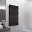 Terma Quadrus Metallic black Electric Towel warmer (W)450mm x (H)1185mm