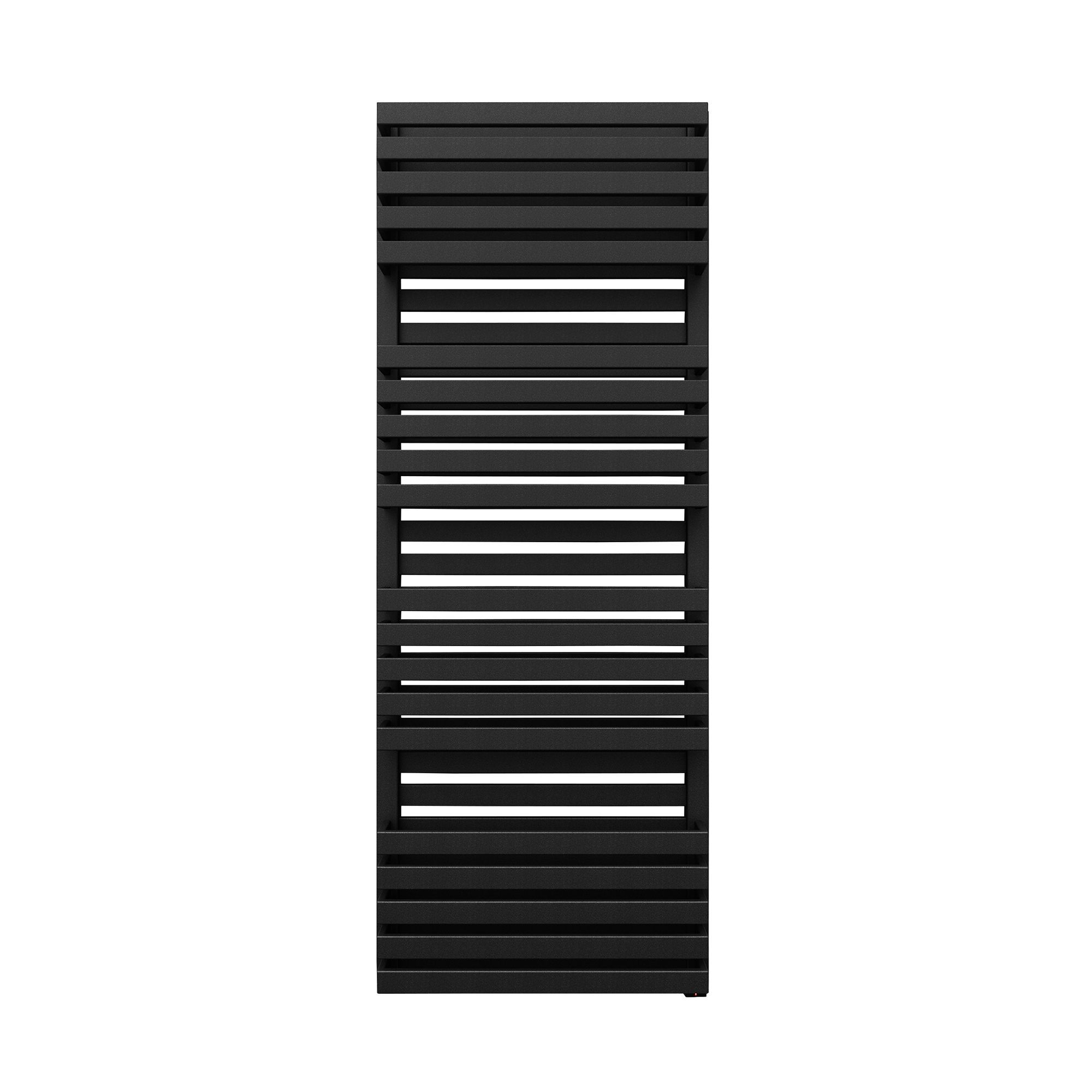 Terma Quadrus Metallic black Electric Towel warmer (W)450mm x (H)1185mm