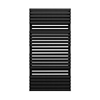 Terma Quadrus Metallic black Towel warmer (W)600mm x (H)1185mm