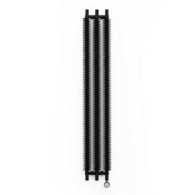 Terma Ribbon Heban black Vertical Designer Radiator, (W)290mm x (H)1800mm