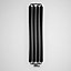 Terma Ribbon Metallic black Vertical Designer Radiator, (W)390mm x (H)1720mm