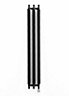 Terma Ribbon Metallic grey Vertical Designer Radiator, (W)290mm x (H)1800mm