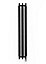 Terma Ribbon Vertical Designer Radiator, Heban black (W)290mm (H)1800mm