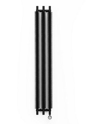 Terma Ribbon WLRVE180029 KIHEE8MOBP Black Vertical Designer Radiator, (W)290mm x (H)1800mm