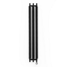 Terma Ribbon WLRVE180029 KIHEE8MOBP Black Vertical Designer Radiator, (W)290mm x (H)1800mm