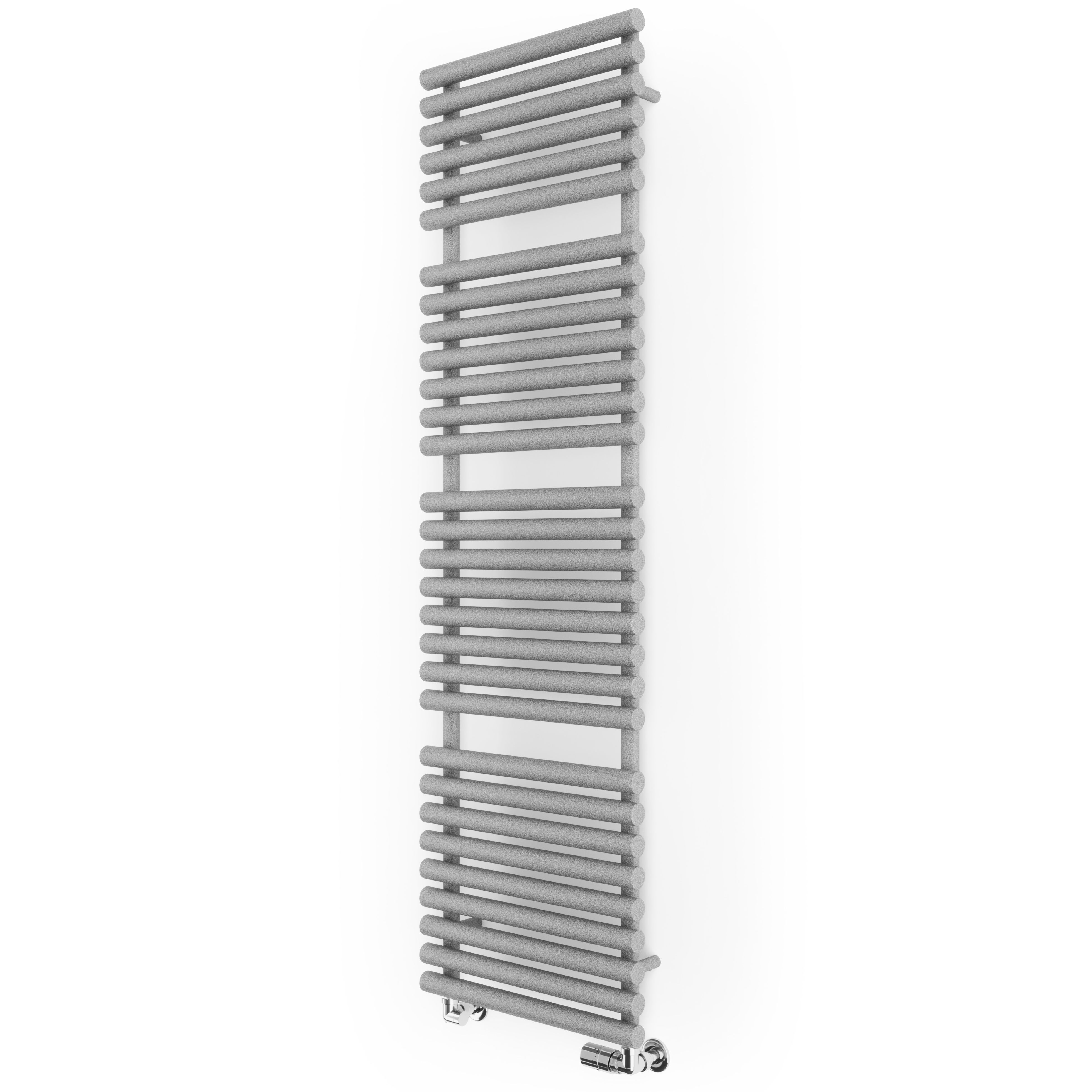 Terma Rolo Grey Electric & gas Flat Towel warmer (W)520mm x (H)1800mm