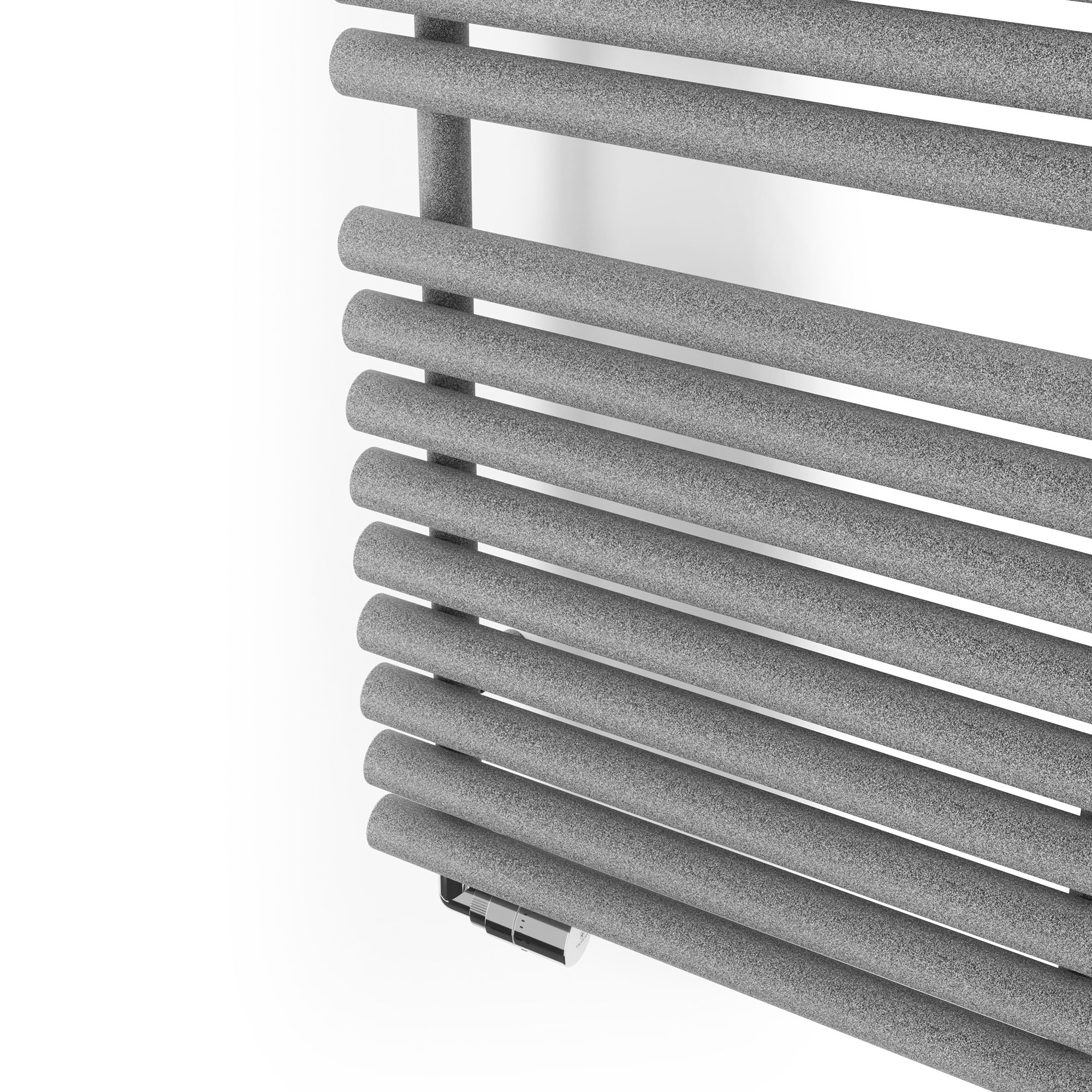 Terma Rolo Grey Electric & gas Flat Towel warmer (W)520mm x (H)1800mm