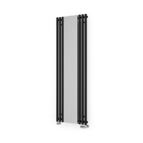 Terma Rolo Mirror Black Vertical Designer Radiator, (W)590mm x (H)1800mm