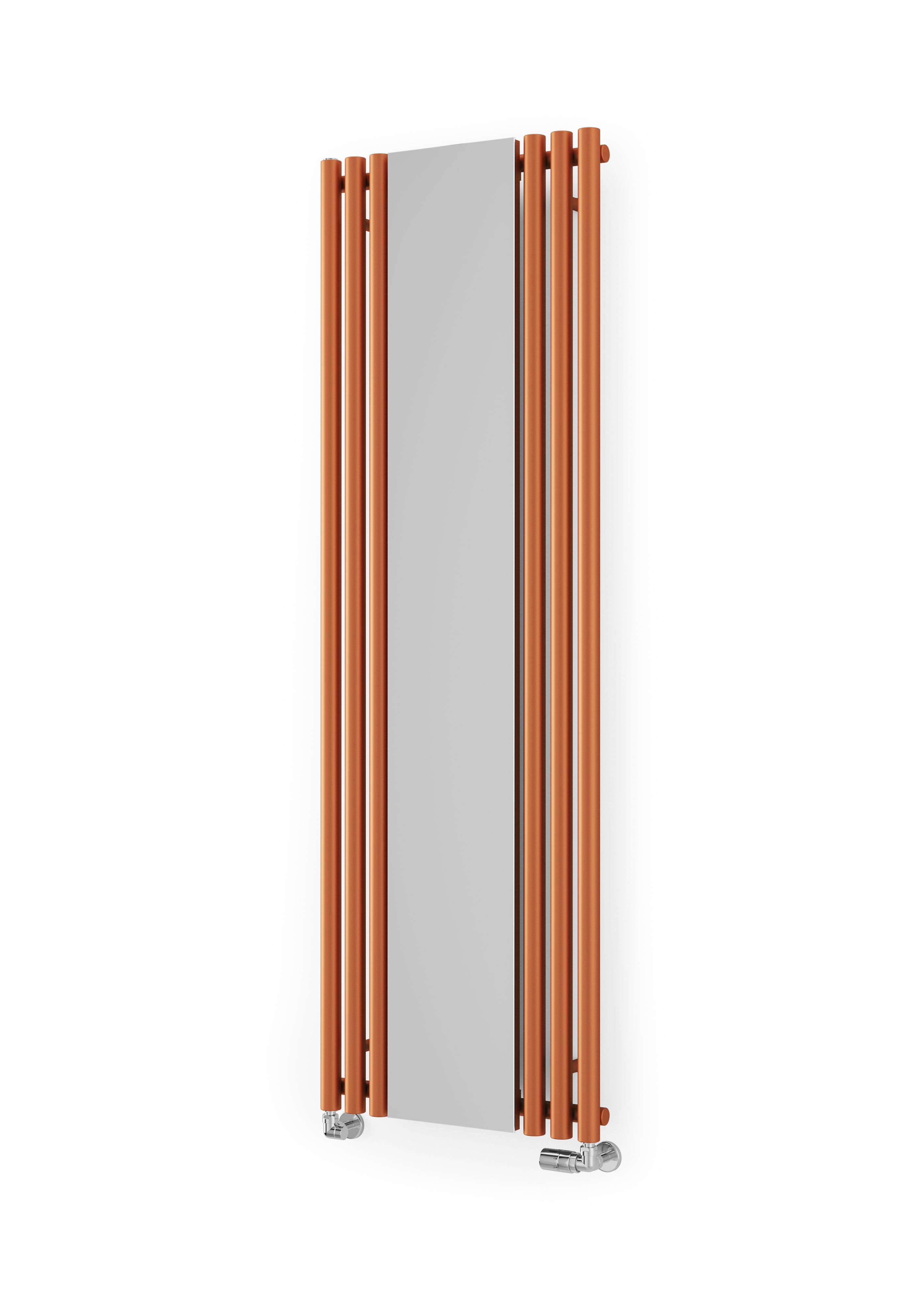 Terma Rolo Mirror Copper Electric Vertical Designer 2858BTU Radiator ...