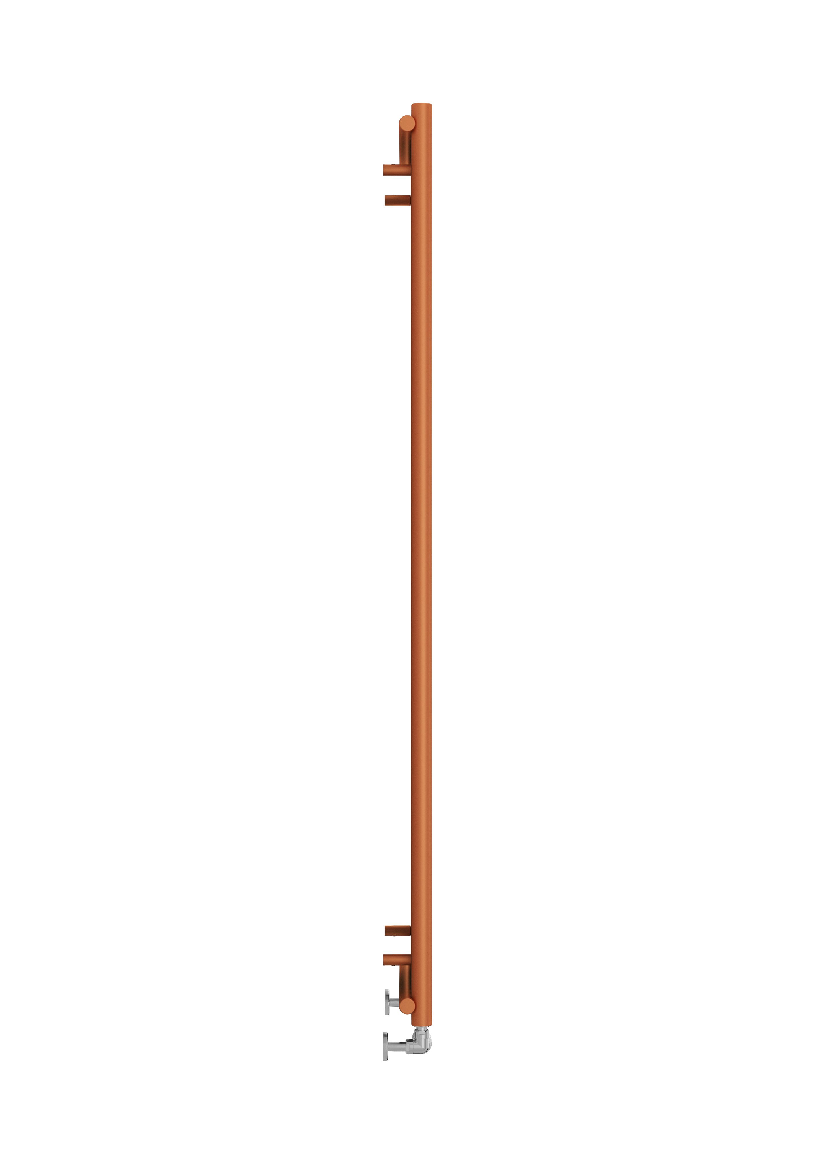 Terma Rolo Mirror Copper Electric Vertical Designer 2858BTU Radiator, (W)590mm x (H)1800mm