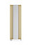 Terma Rolo Mirror Matt brass Vertical Designer Radiator, (W)590mm x (H)1800mm