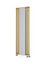Terma Rolo Mirror Matt brass Vertical Designer Radiator, (W)590mm x (H)1800mm
