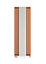 Terma Rolo Mirror Matt copper Vertical Designer Radiator, (W)590mm x (H)1800mm