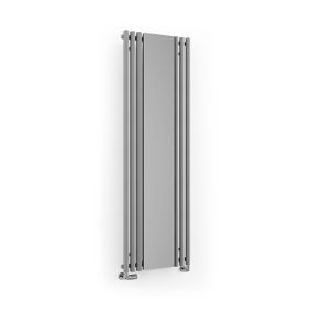 Terma Rolo mirror Vertical Designer Radiator, Salt n Pepper (W)590mm (H)1800mm
