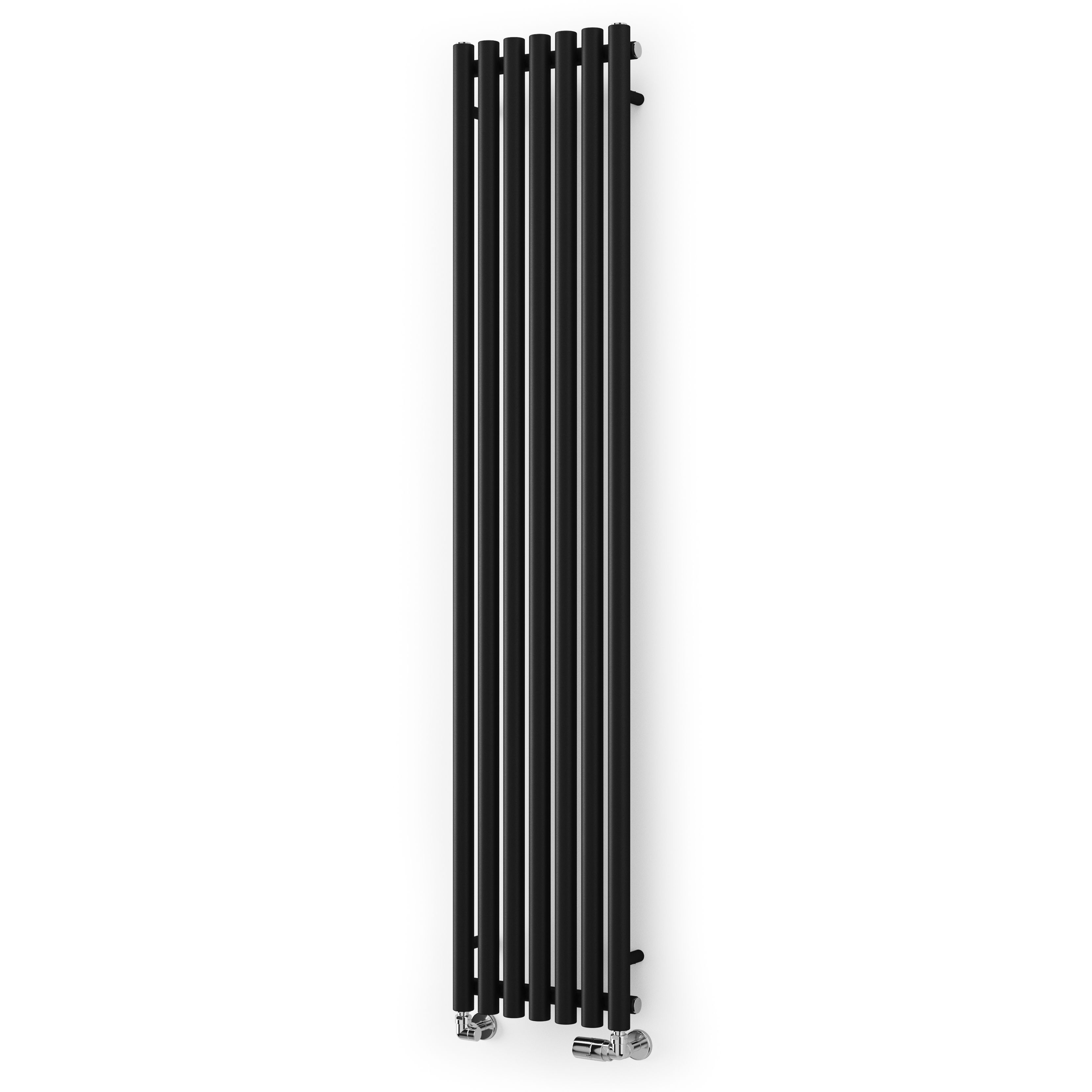 Terma Rolo Room Black Horizontal or vertical Designer Radiator, (W)370mm x (H)1800mm