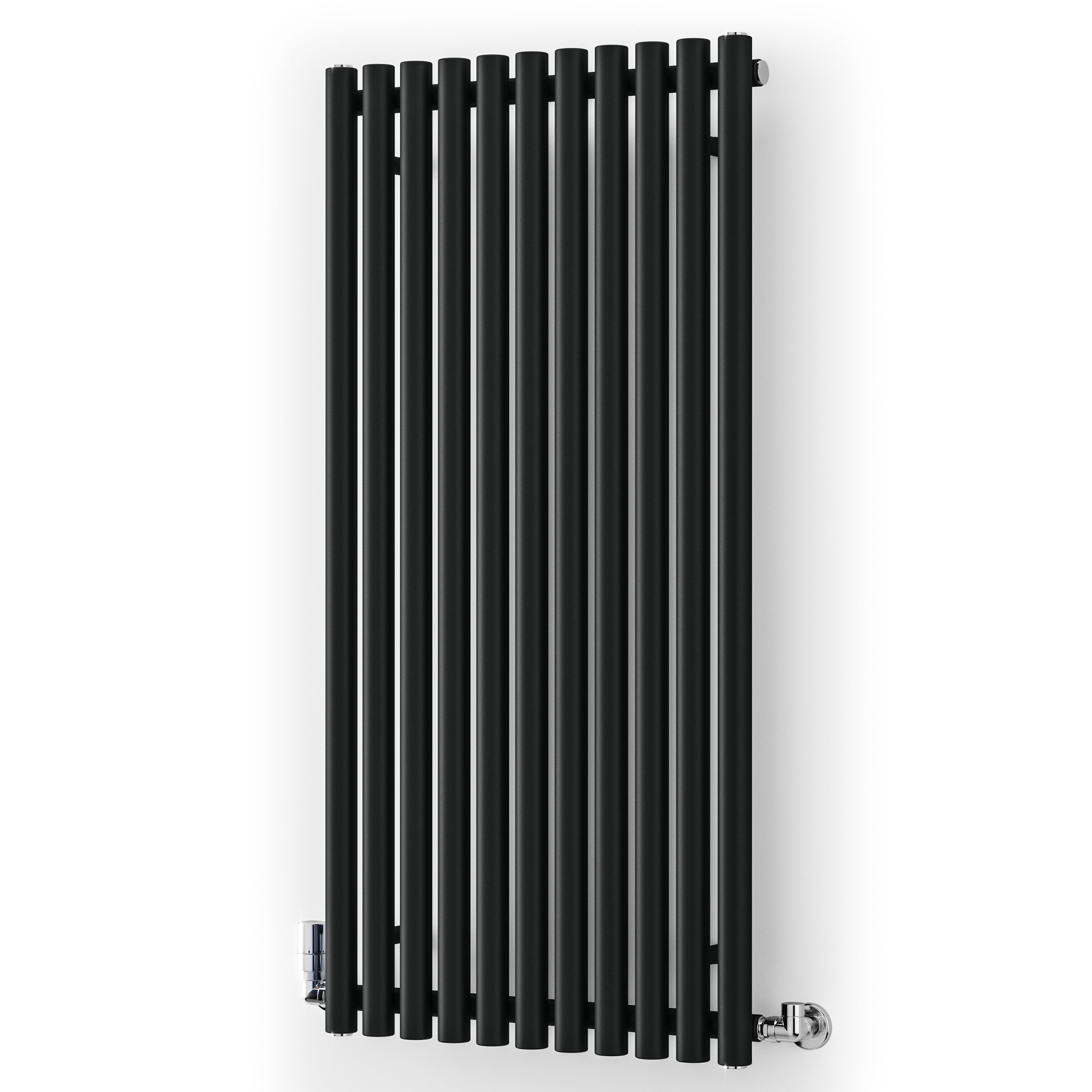 Terma Rolo Room Black Horizontal or vertical Designer Radiator, (W)590mm x (H)1200mm