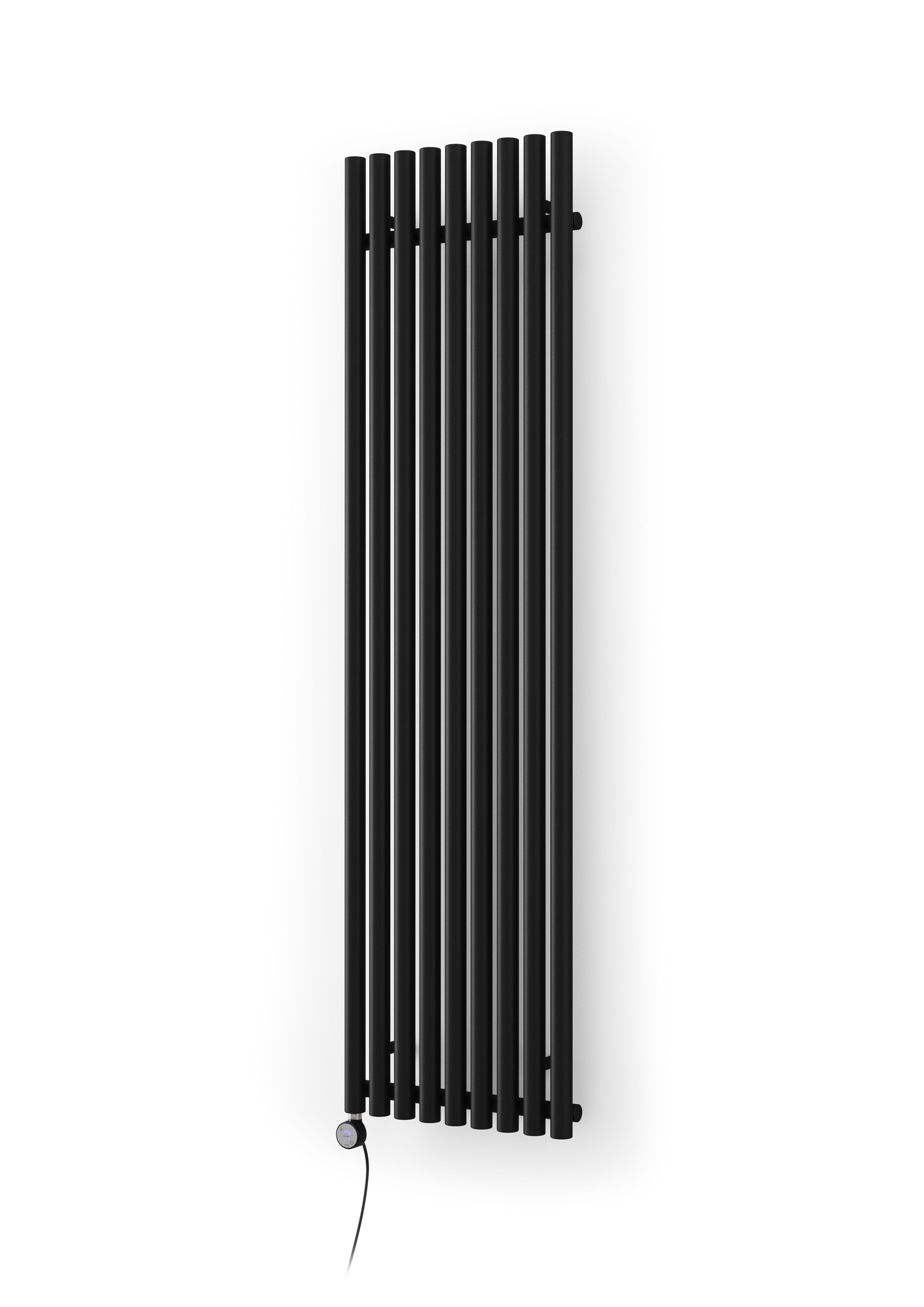 Terma Rolo Room Black Vertical Electric designer Radiator, (W)480mm x (H)1800mm