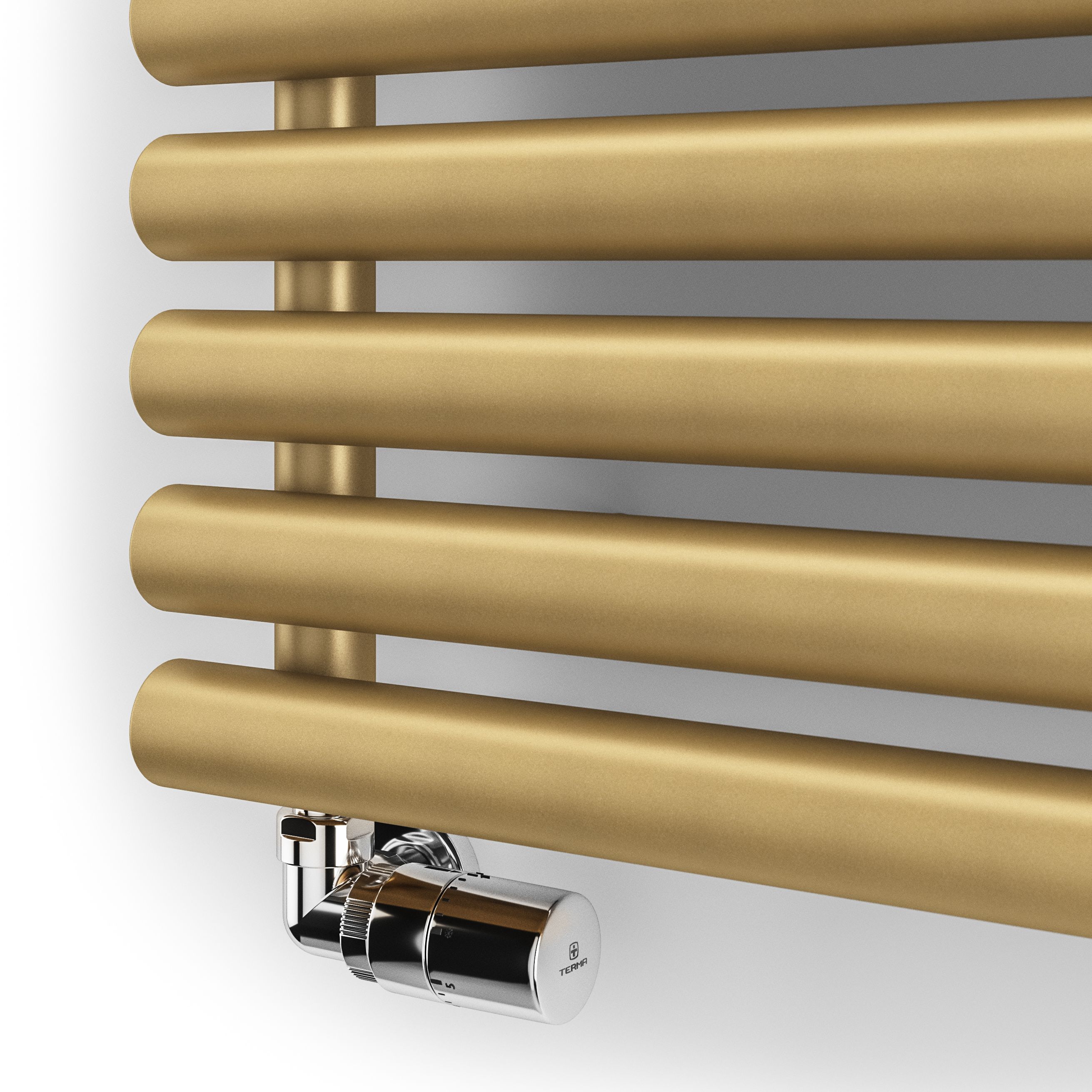Terma Rolo Room Brass Electric Horizontal or vertical Designer 3028BTU ...
