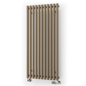 Terma Rolo Room Brown Vertical Designer Radiator, (W)590mm x (H)1200mm