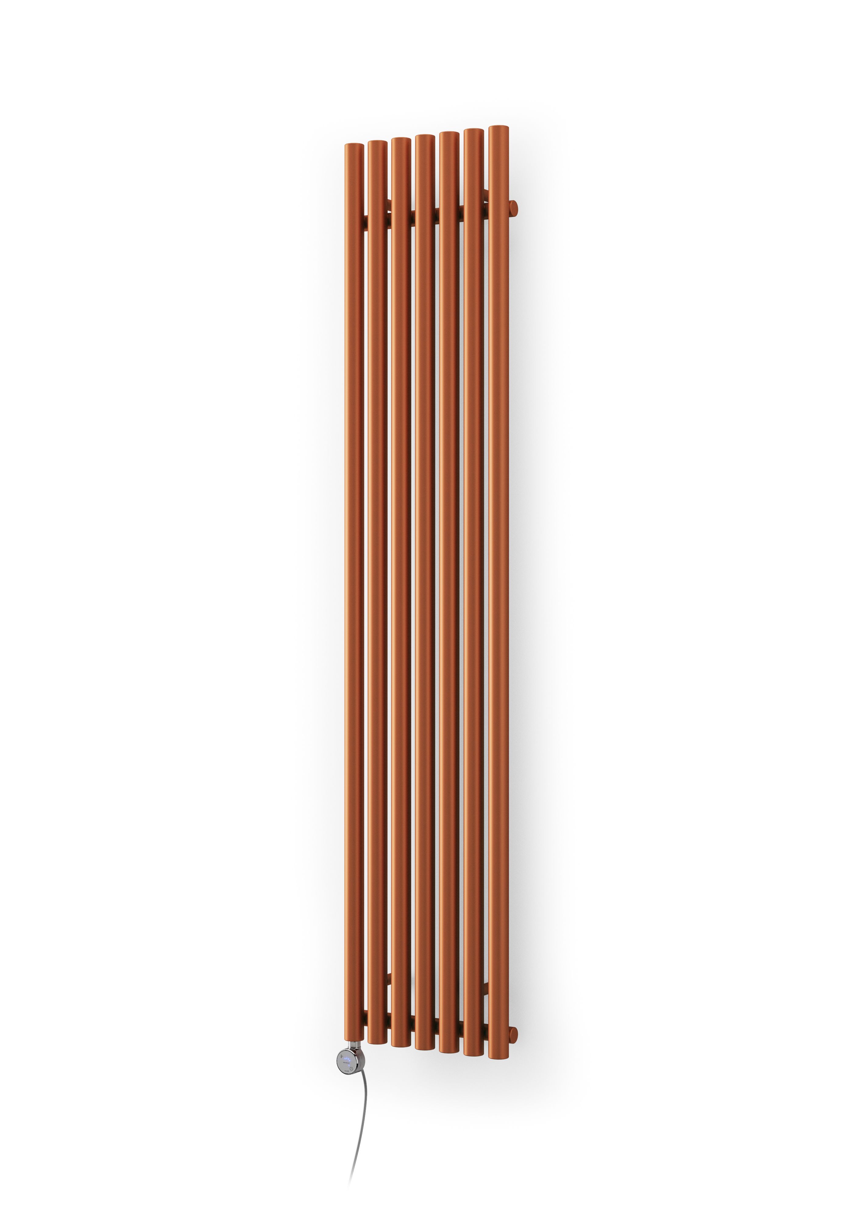 Terma Rolo Room Copper Electric Vertical Designer 2728BTU Radiator, (W ...