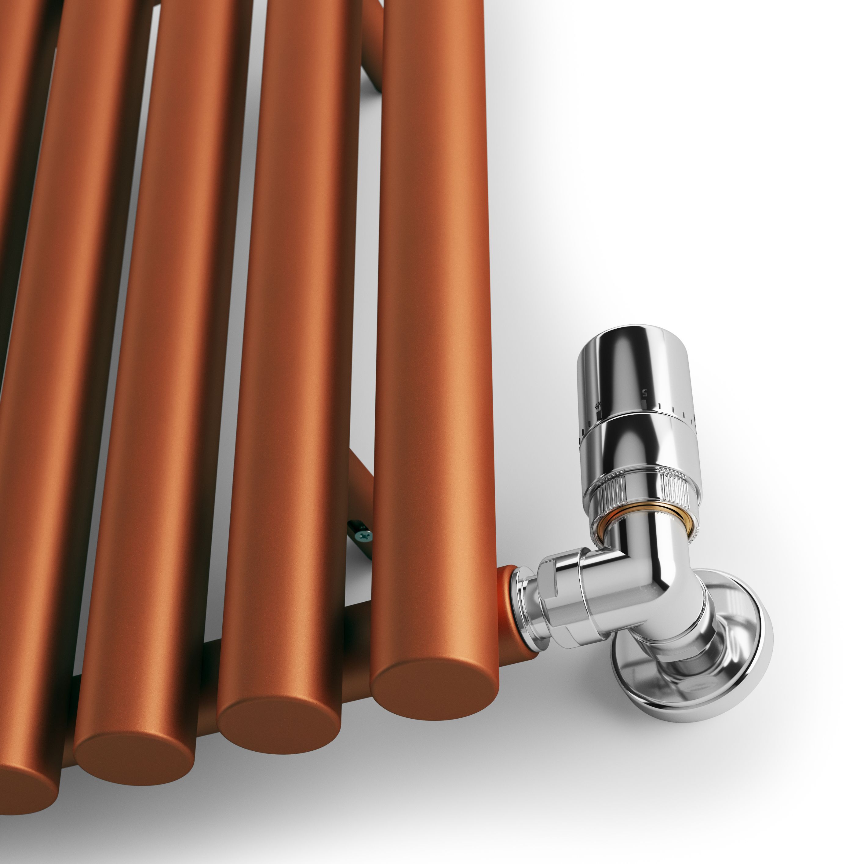 Terma Rolo Room Copper Hydronic Horizontal Designer 2015BTU Radiator ...