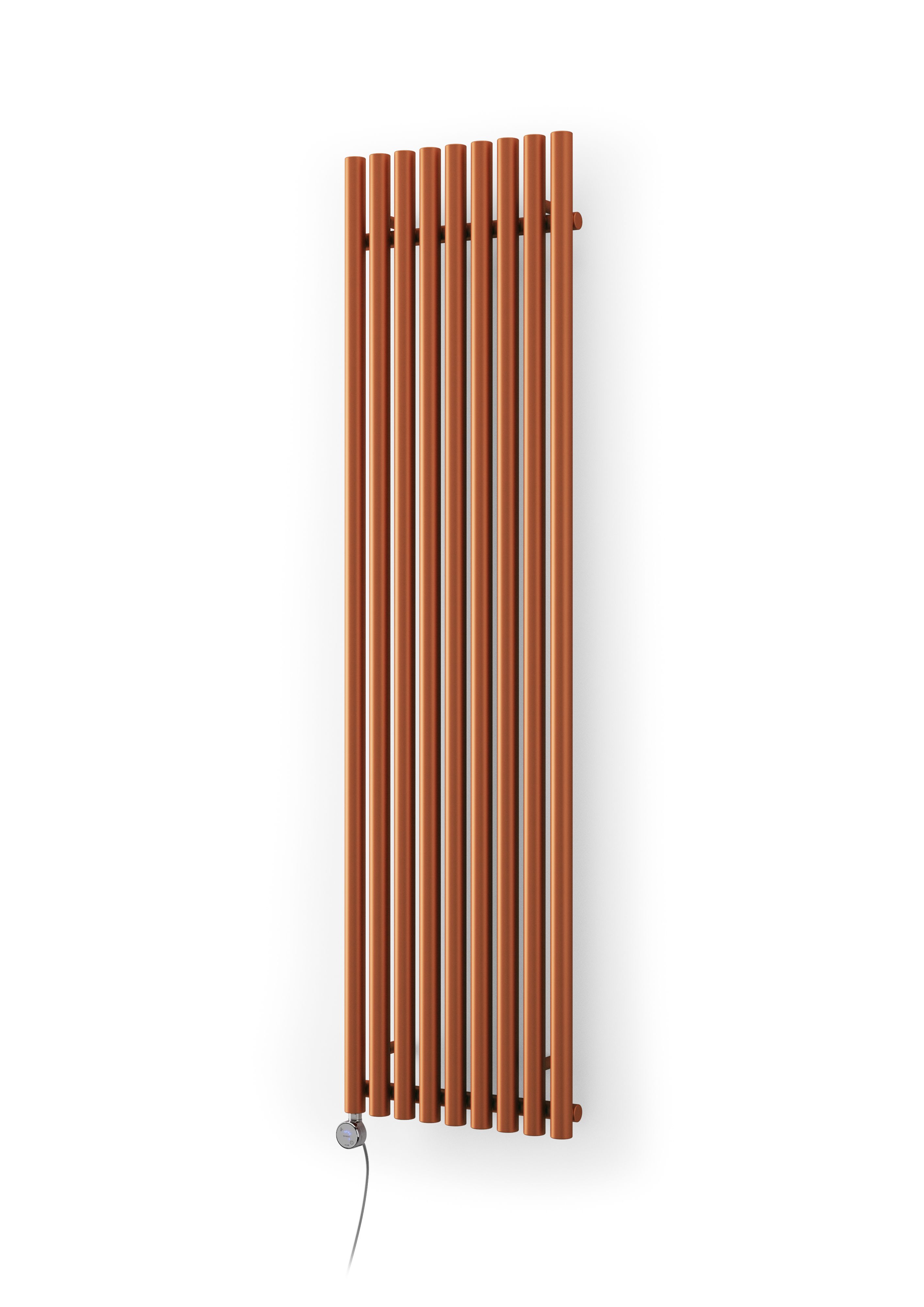 Terma Rolo Room Copper Vertical Electric designer Radiator, (W)480mm x (H)1800mm