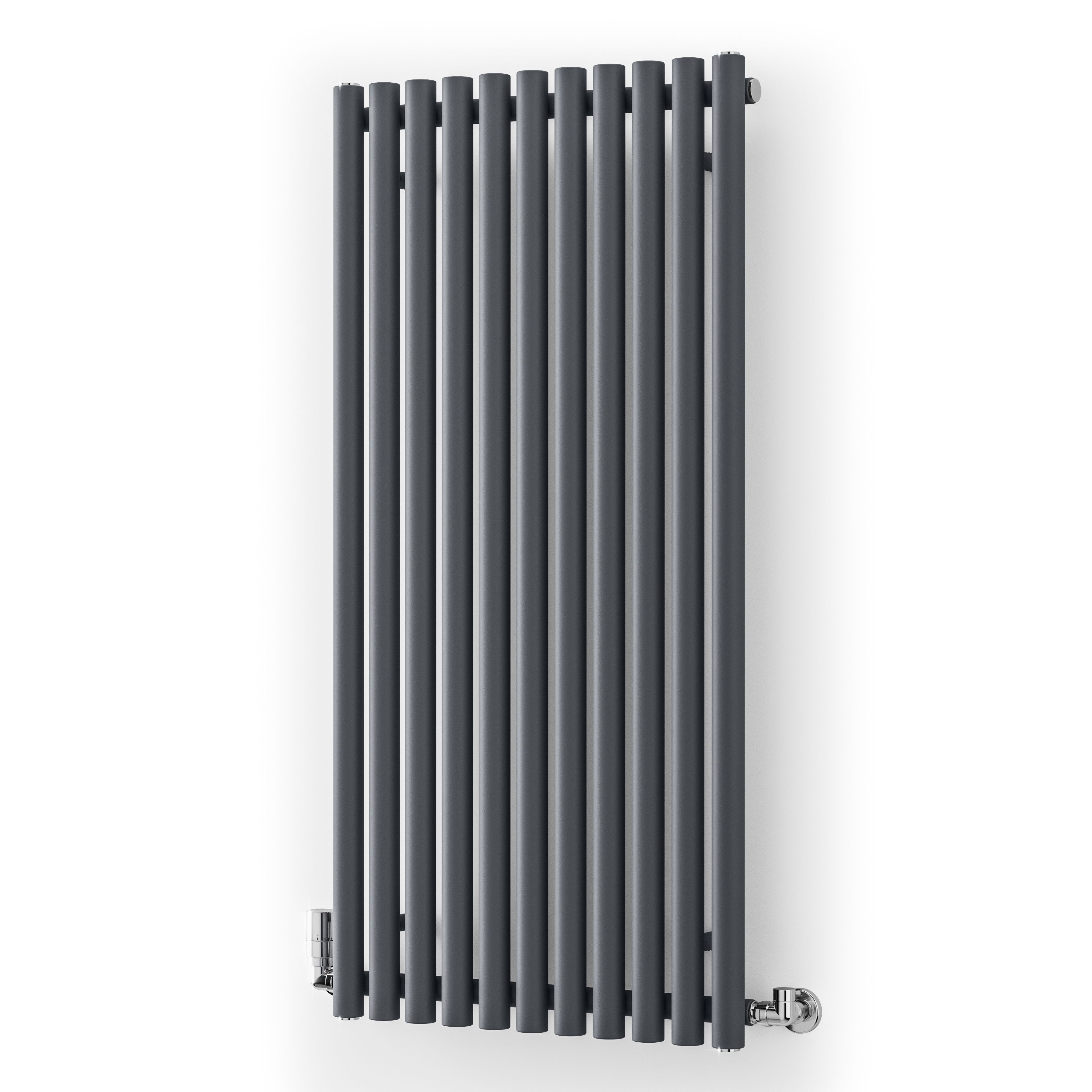 Terma Rolo Room Dark Grey Electric Horizontal or vertical Designer 3028BTU Radiator, (W)590mm x (H)1200mm