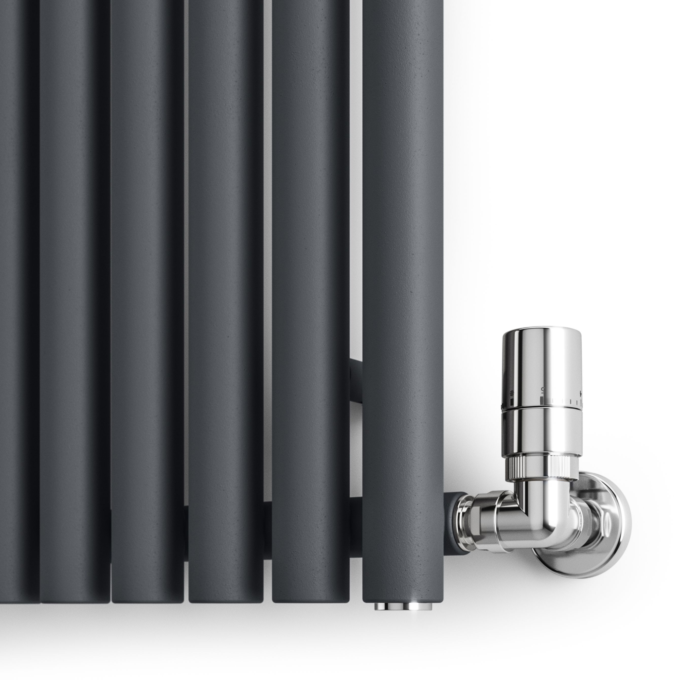 Terma Rolo Room Dark Grey Electric Horizontal or vertical Designer 3028BTU Radiator, (W)590mm x (H)1200mm